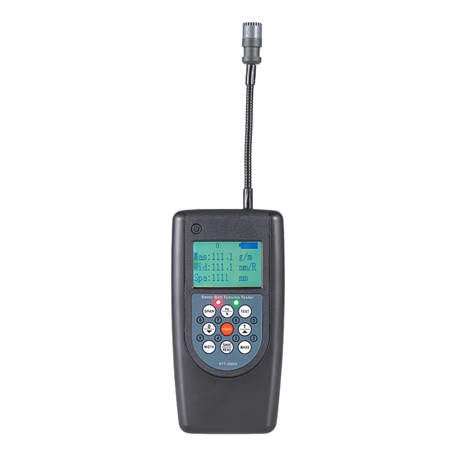 BTT-2880S Sonic Belt Tension Meter Tester - Digital Belt Tension Gauge Tool for Industrial Maintenance (10Hz-680Hz Measuring Range) - Perfect for Conveyor Belts, Automotive Serpentine Belts & HVAC Systems