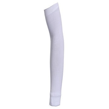Cycling Arm Warmers for Men & Women - UV Sun Protection, Breathable & Moisture-Wicking Bike Racing Sleeve Covers (White) - Perfect for Road Cycling, Training & Outdoor Sports