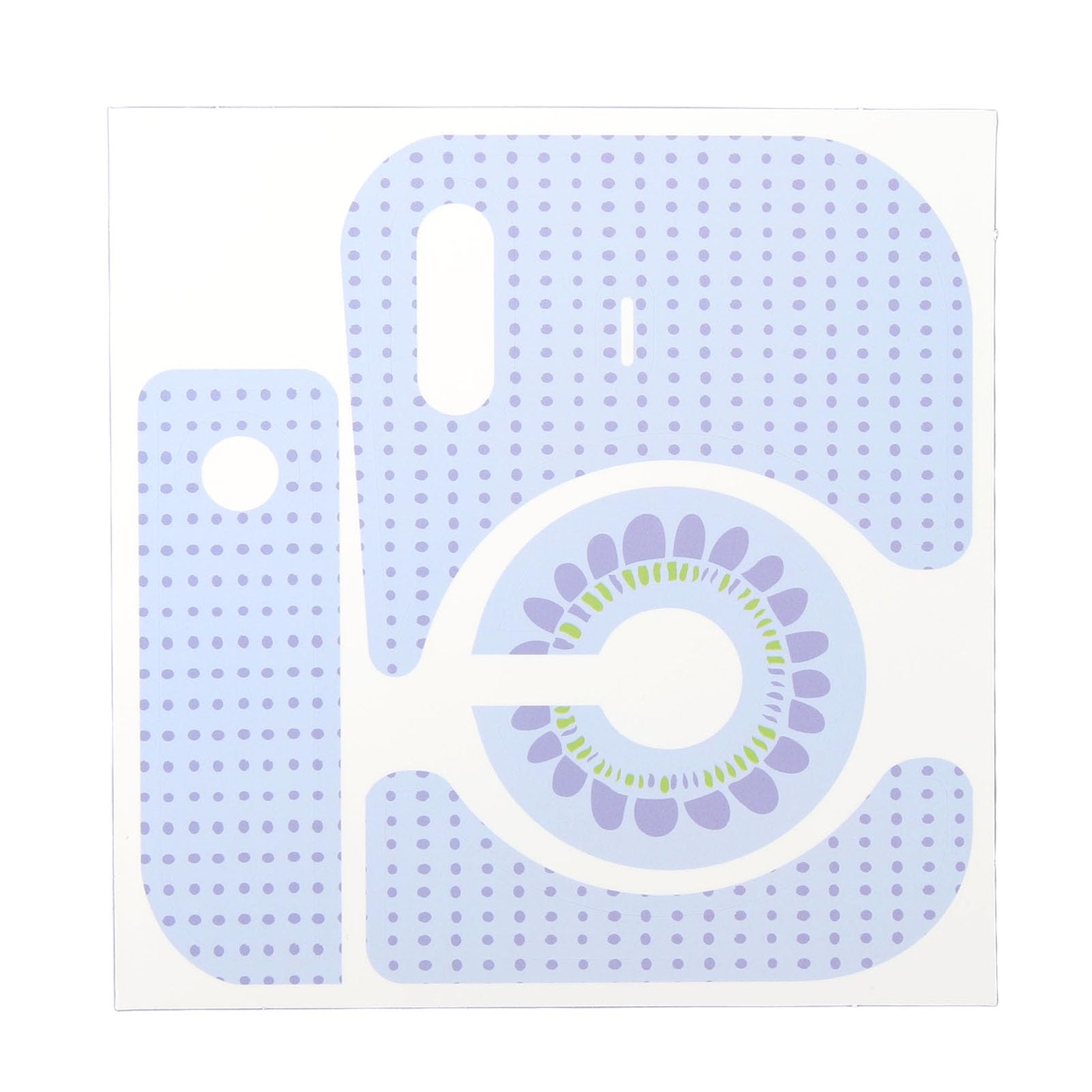Polka Dot Sunflower PVC Decorative Stickers for Instax Mini12 Instant Camera - DIY Body & Camera Decor (Blue) - Perfect for Scrapbooking, Journaling & Photo Albums