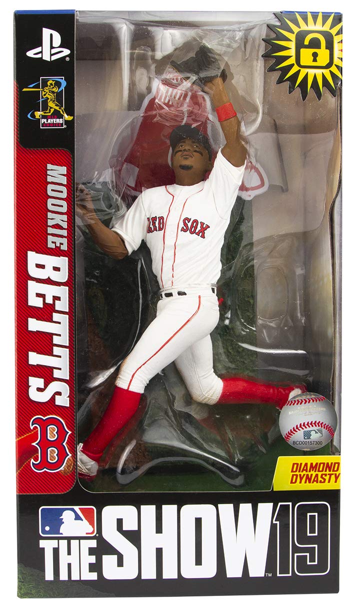 McFarlane Toys MLB The Show 19 Mookie Betts Collectible Action Figure - Perfect for Baseball Fans, Collectors, and Game Room Displays