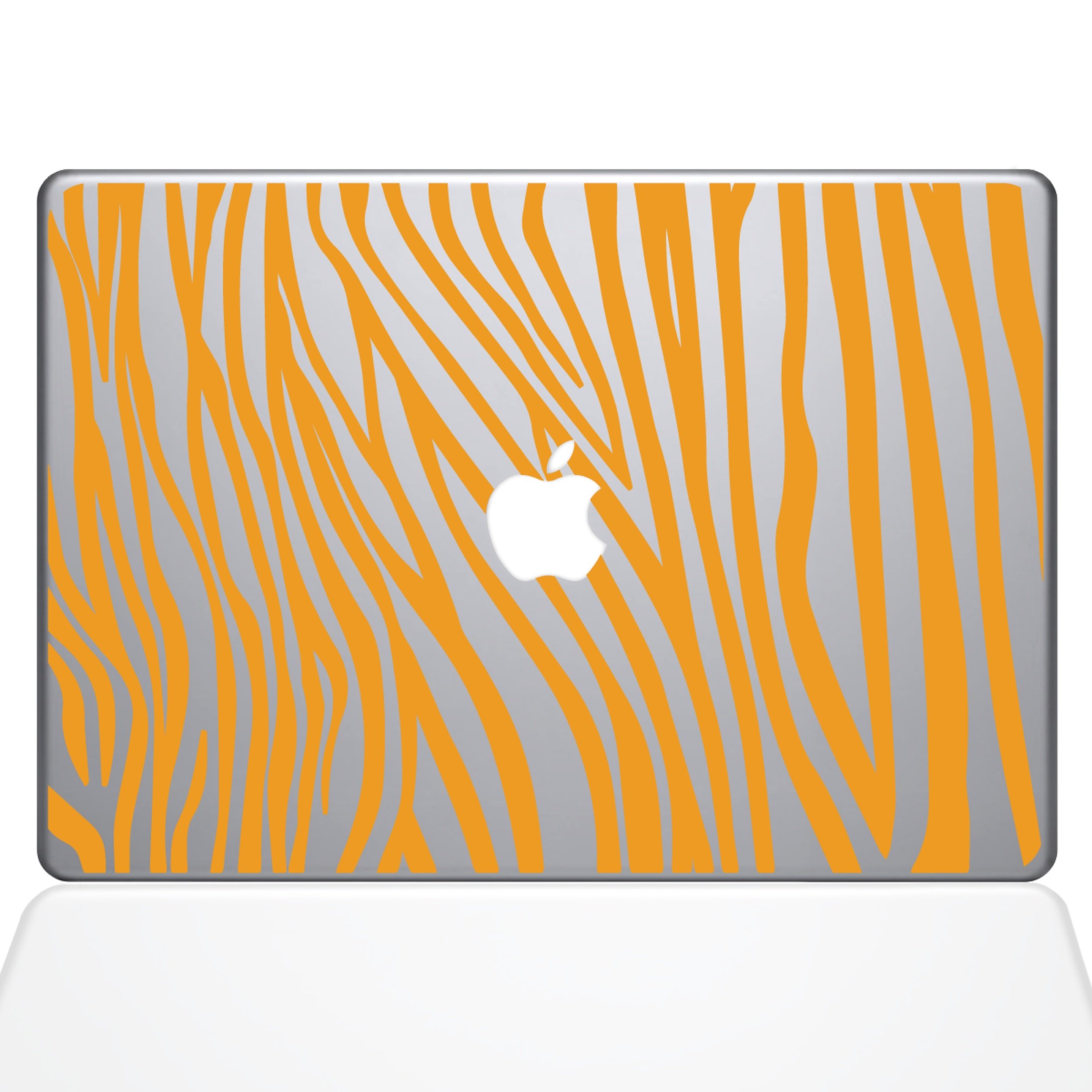 The Decal Guru 2046-MAC-13P-SY Yellow Zebra Stripes Vinyl Sticker for 13