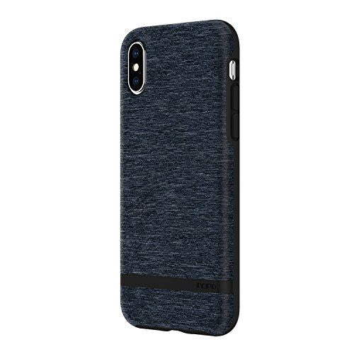 Incipio Esquire Series Case for iPhone X/XS - Slim Protective Cover with Premium Fabric Back - Blue (IPH 1631 BLU) | Perfect for Everyday Use, Business Professionals & Style-Conscious Users