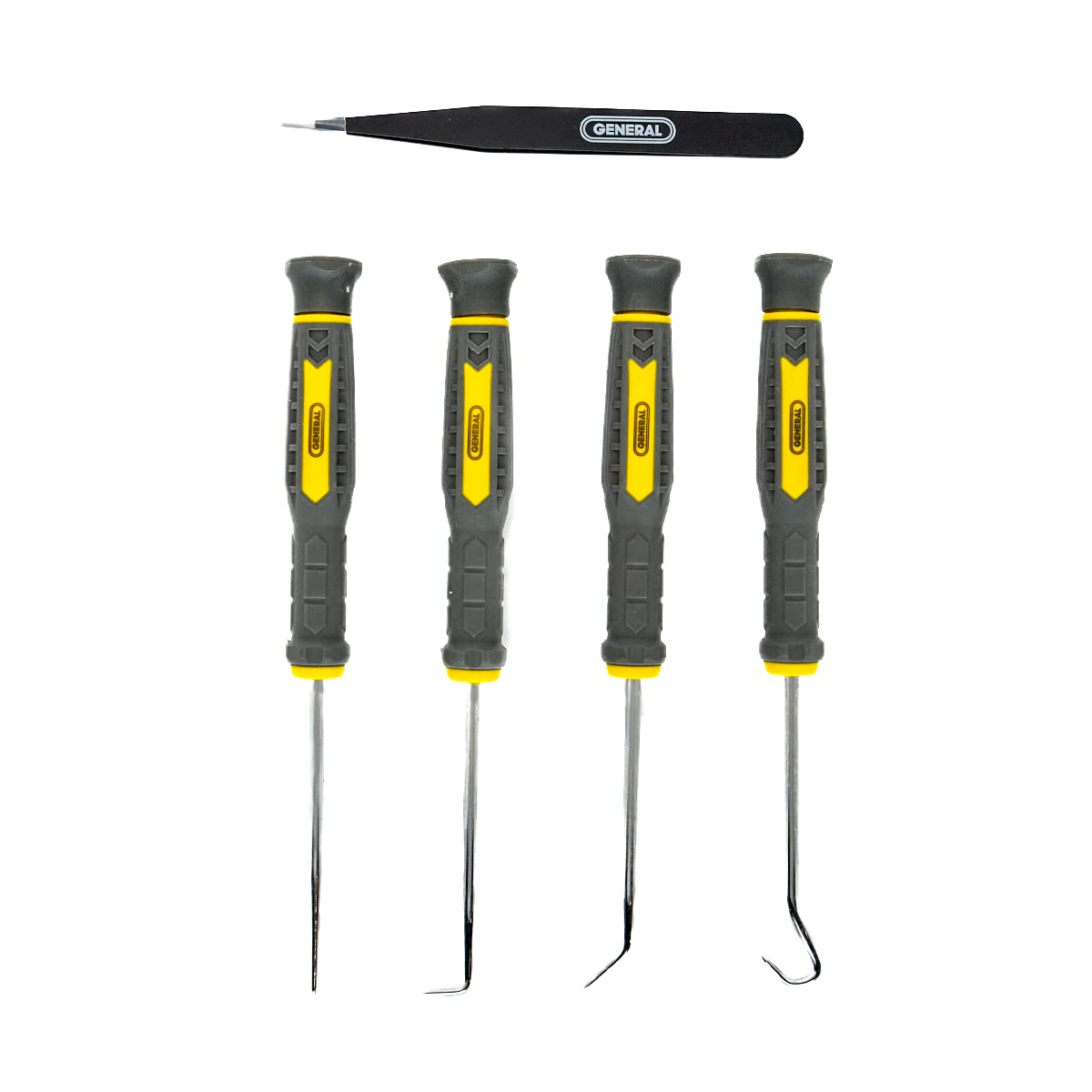 Precision Probe & Tweezer Set for Electronics, Crafts - Black Hand Tools for DIY Projects