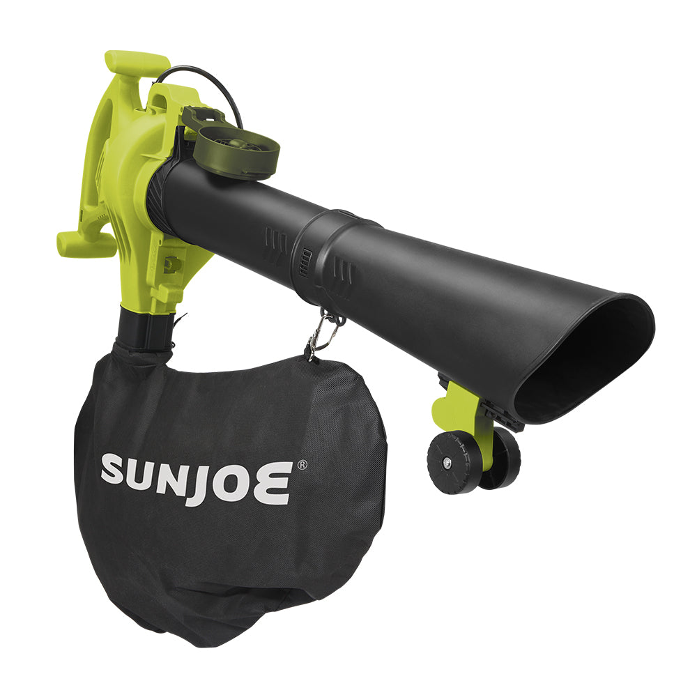 Sun Joe BDL SBJ605E GA 14 Amp Electric 4-in-1 Blower, Vacuum, Mulcher & Gutter Cleaner - High Performance Variable Speed for Yard Cleaning, Leaf Removal & Home Maintenance