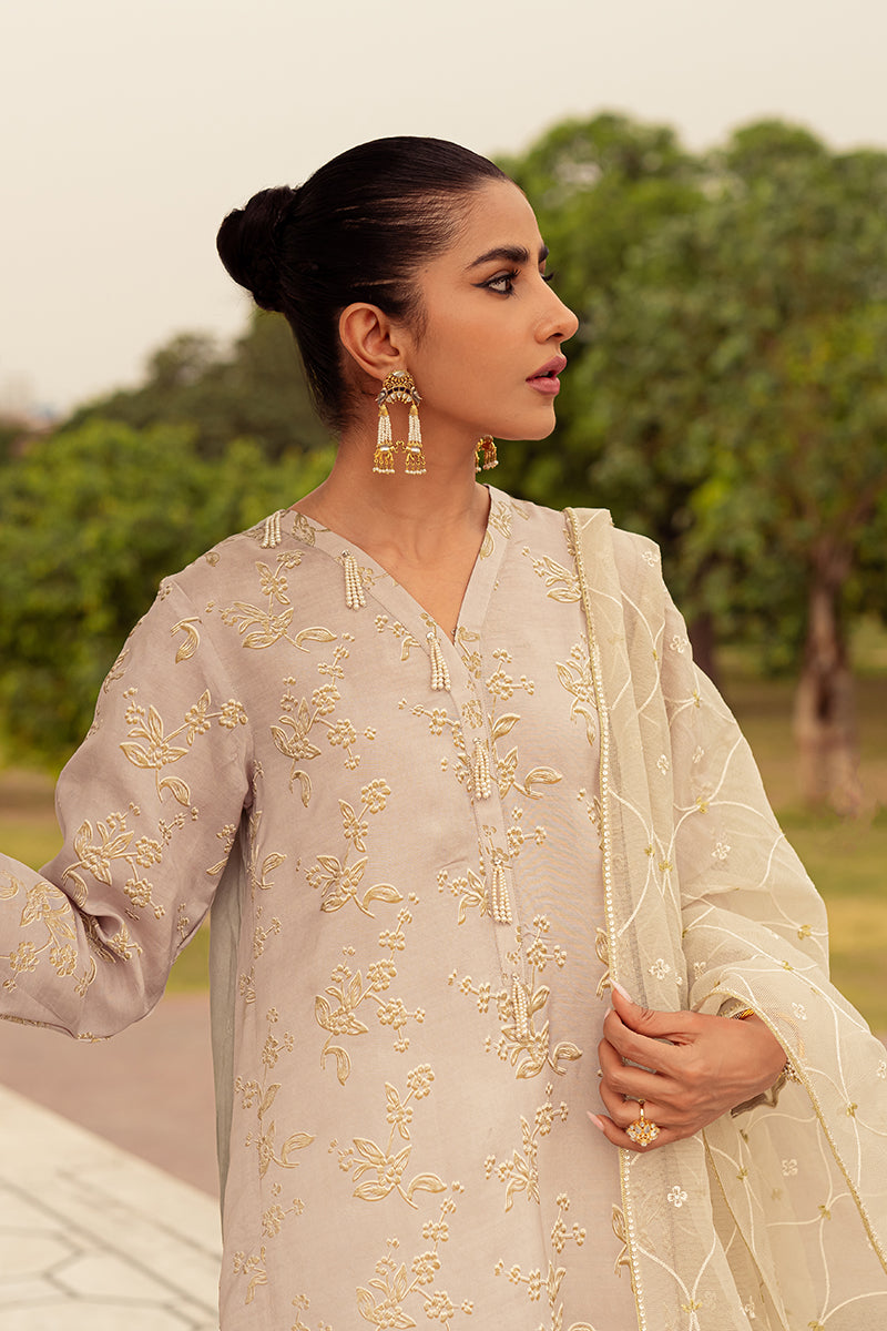 Lilac Mist 2-Piece Set (Shirt & Dupatta) - Elegant Ethnic Outfit for Women, Perfect for Weddings, Parties & Festive Occasions