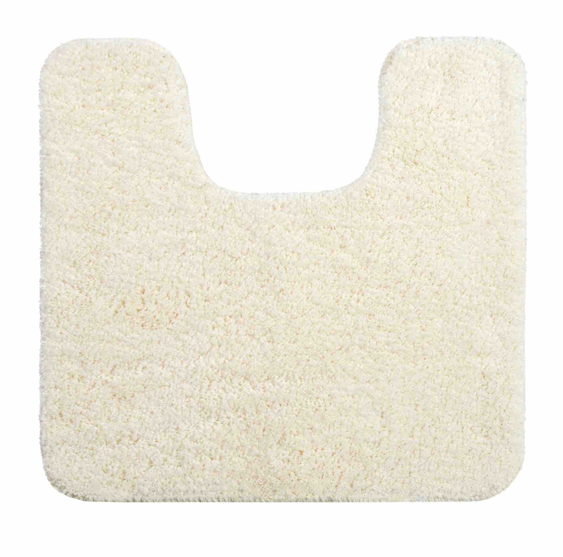 Luxury Non-Slip Pedestal Bath Mat - Cream Color, Soft & Absorbent Bathroom Rug for Shower, Tub, and Vanity Area - Perfect for Modern Home Decor