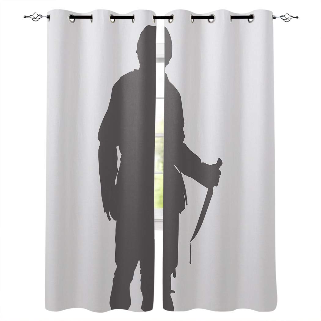 Red Vow Blackout Curtains for Bedroom - Thermal Insulated Room Darkening Window Drapes with Grommet Top, Set of 2 Panels (52x72 Inches) - Perfect for Sliding Glass Doors, Patio Doors & Home Theater Light Blocking