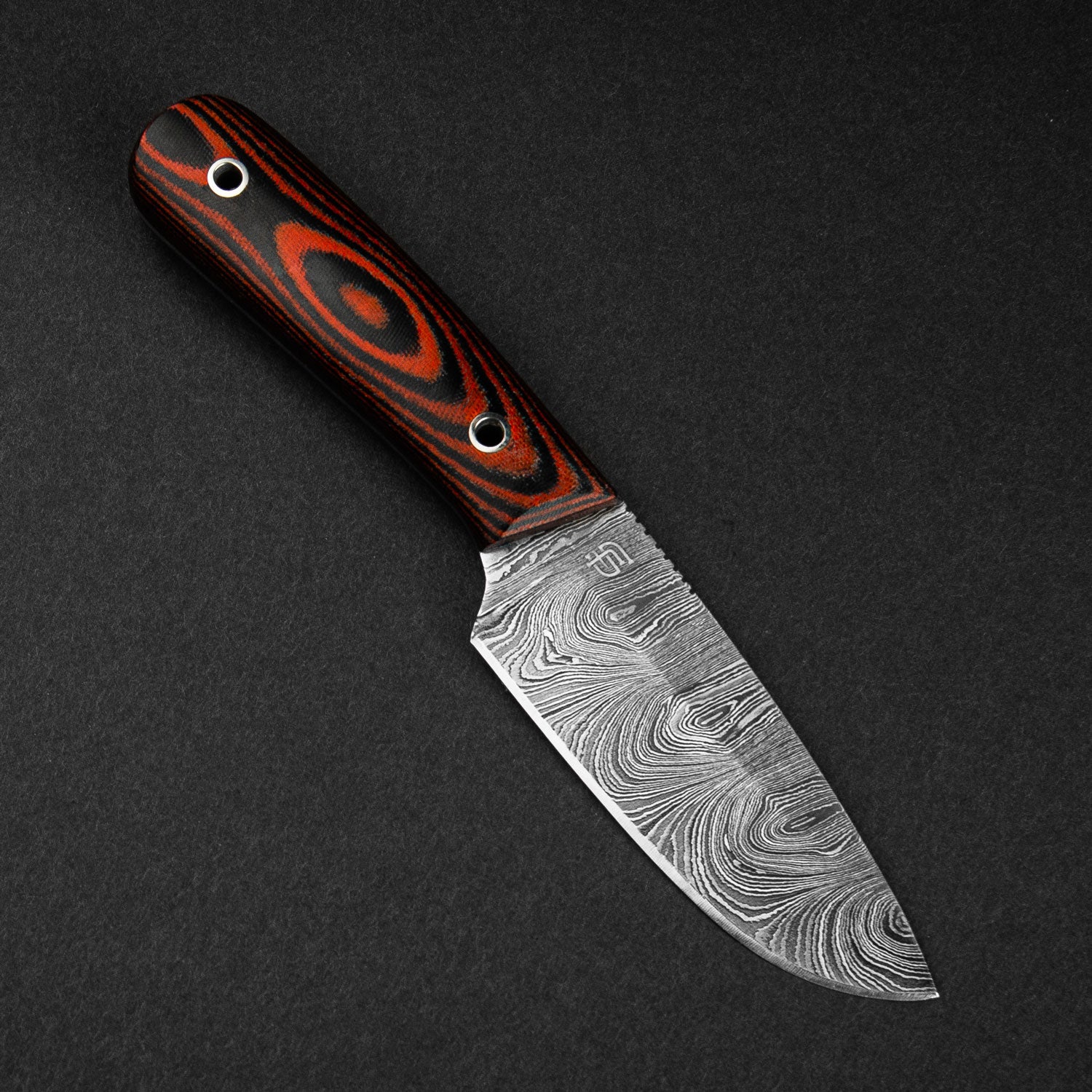 EDC Fixed Blade Damascus Steel Knife with G10 Handle - Tactical Outdoor Survival Knife for Camping, Hunting & Bushcraft