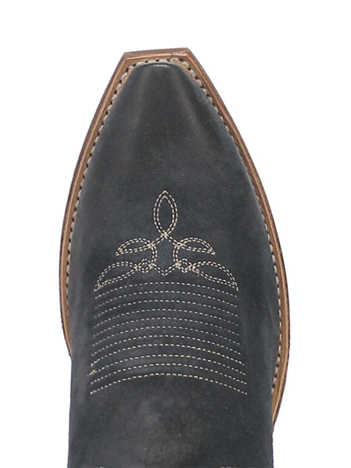 Laredo 20009 Women's KAMA Leather Boots in Navy & Tan - Comfortable Western Style Boots for Cowgirl Fashion and Country Dancing