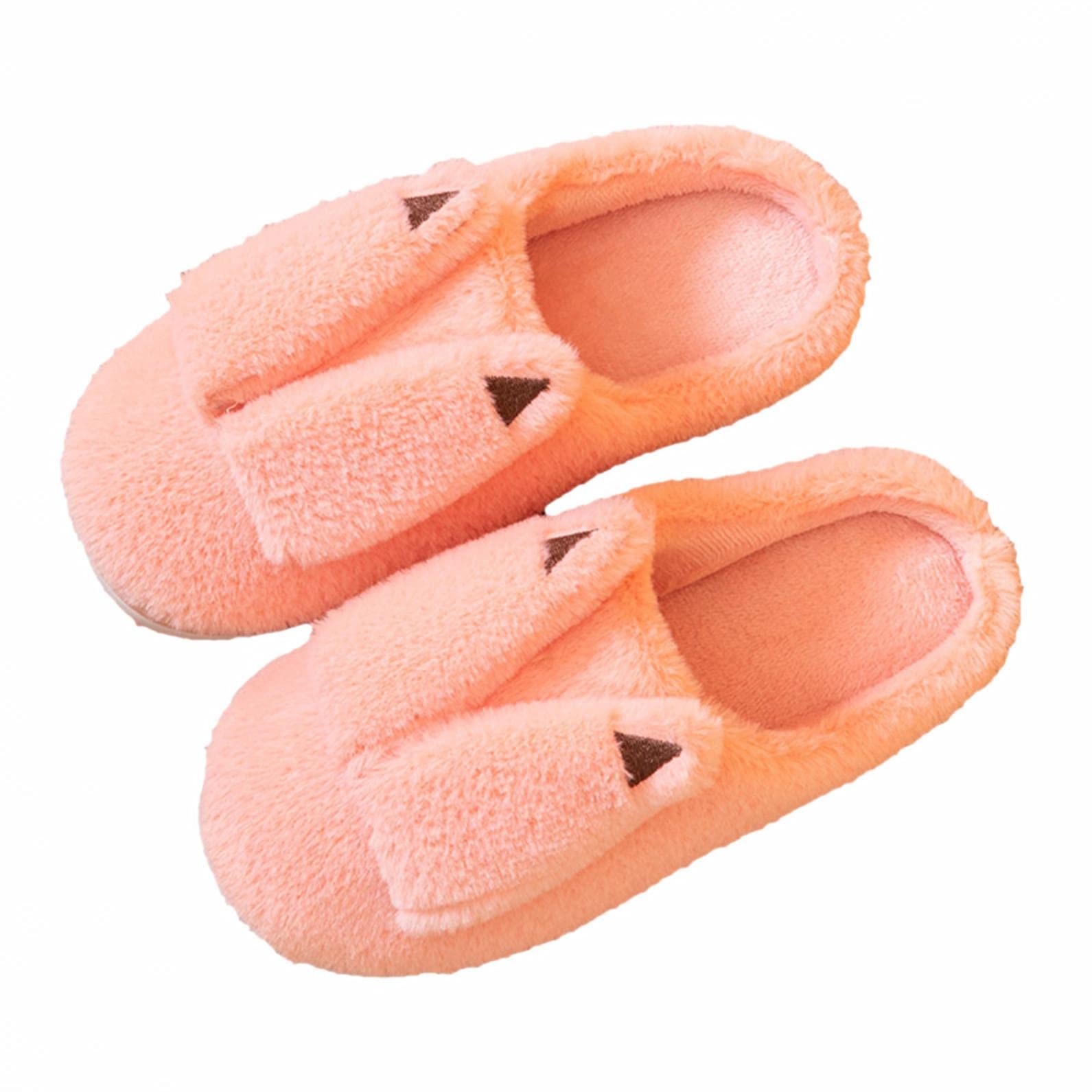 **AODONG Women's Fuzzy Fluffy Slippers - Closed Toe Winter Warm House Shoes for Indoor & Outdoor Use - Cozy Home, Bedroom & Lounge Comfort**
