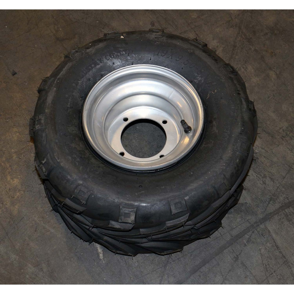 Monster 19X9.50 8 NHS Silver Rear Wheel Tire - Durable ATV/UTV Off-Road Tires for Trail Riding & Mud Adventures