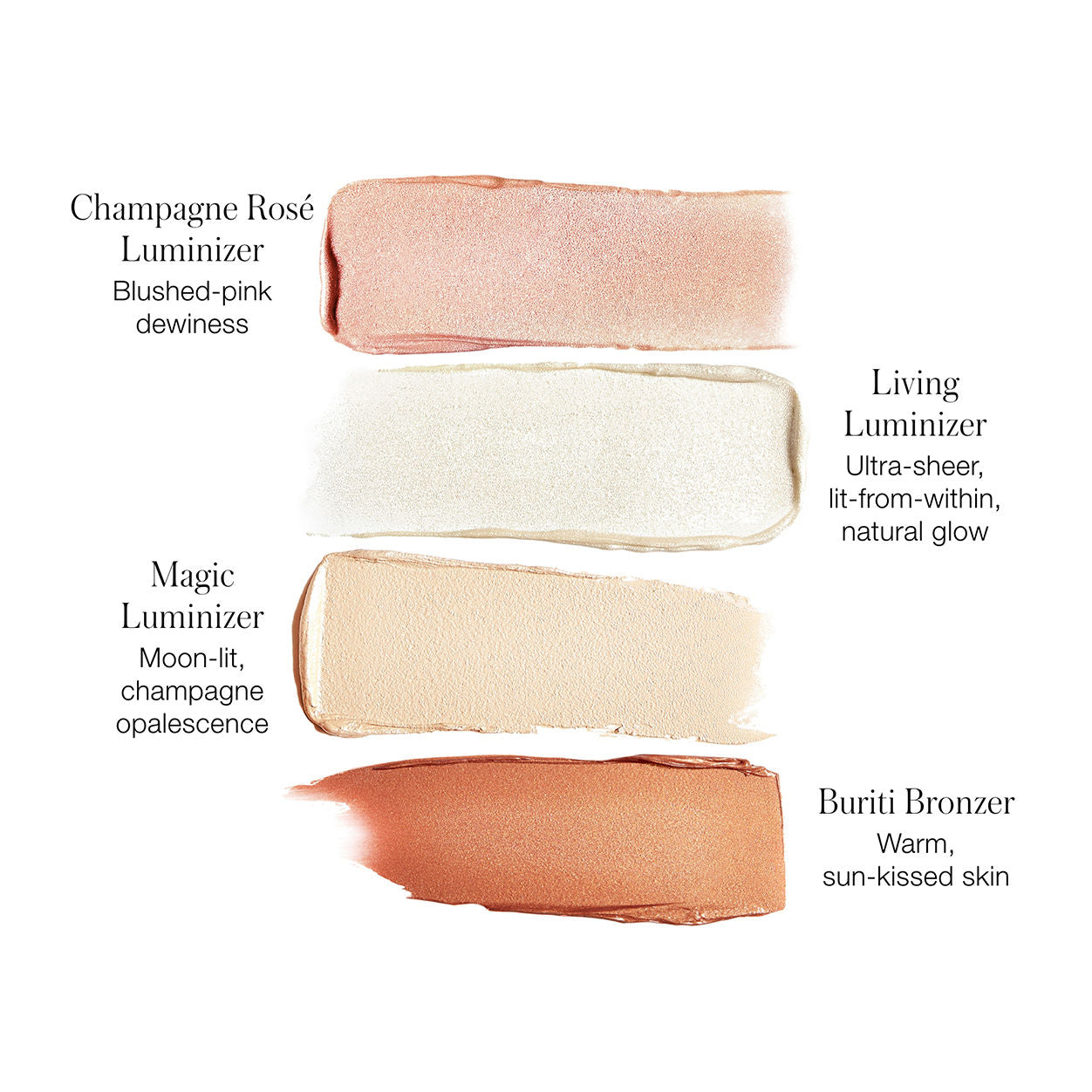 Living Luminizer Glow Quad Mini - 4-in-1 Highlighter Palette for Face & Eyes | Natural Glow Makeup for Day & Night | Perfect for Contouring, Highlighting & Strobing
