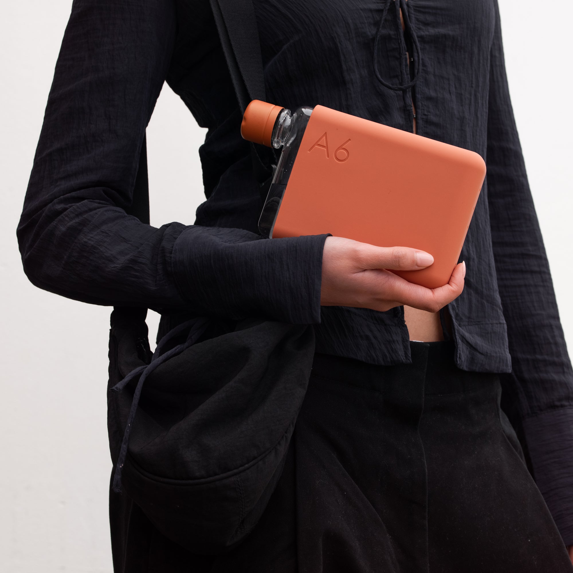 A6 Memobottle Slim Reusable Water Bottle - Eco-Friendly & Leak-Proof - Perfect for Office, Gym, Travel & Outdoor Activities