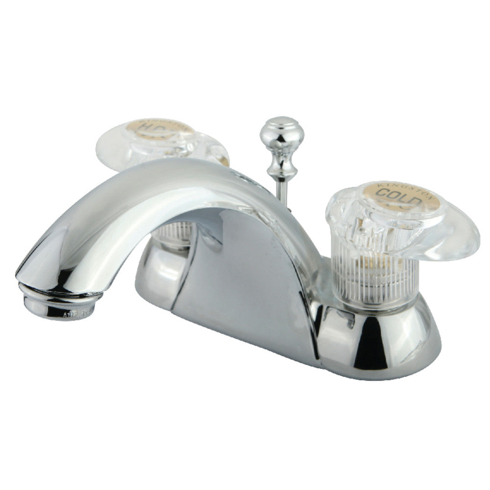 Kingston Brass KB2151B 4-Inch Centerset Bathroom Faucet - Modern Water-Saving Design for Vanity Sink, Powder Room & Guest Bathroom Installation