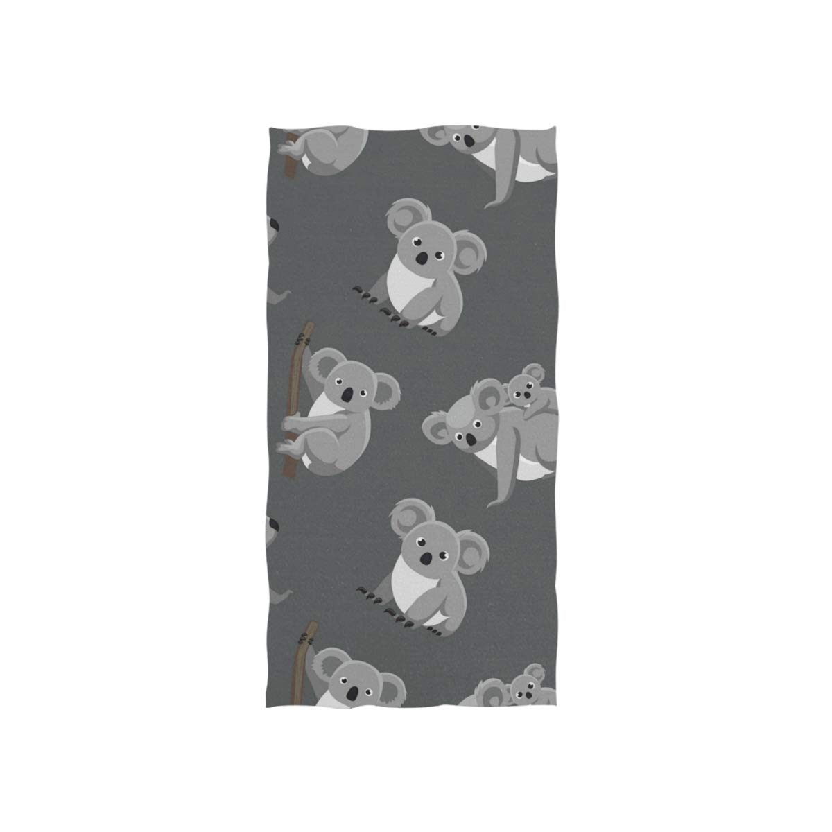 Soft & Absorbent Koala Hand Towels for Bathroom, Gym, Beach & Spa - Cute Animal Print Quick-Dry Towels for Home, Travel & Gifts