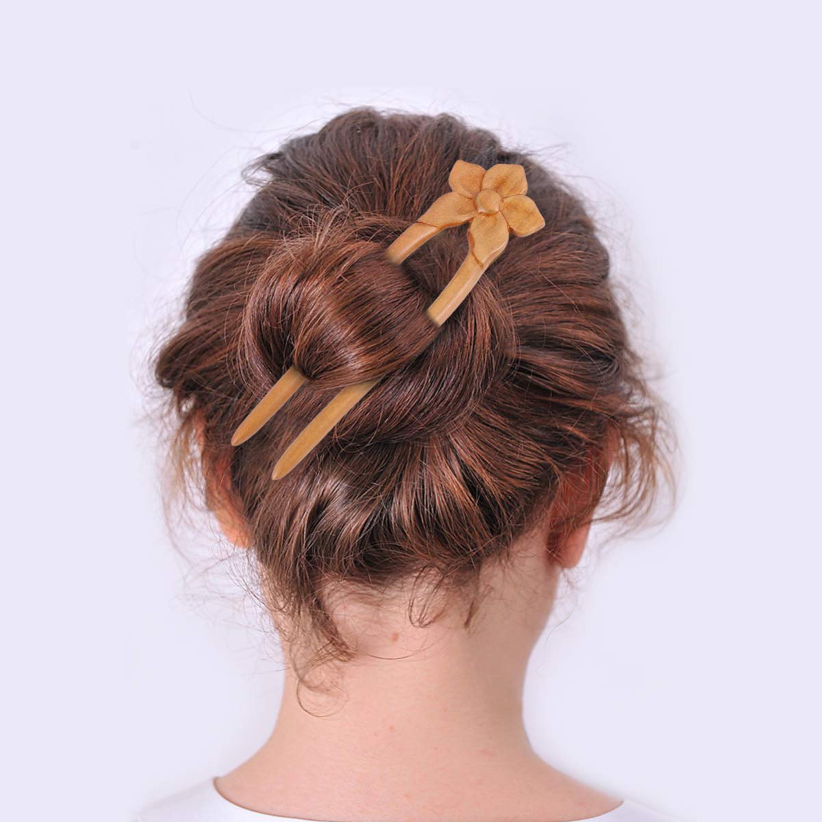 Handmade Wooden Hair Sticks & Forks - Natural Hair Accessories for Women & Men | Minkissy Chinese Hair Pins for Updos, Buns & Braids
