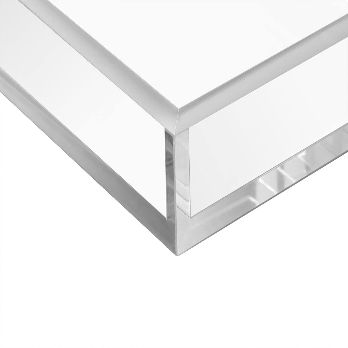 HIIMIEI 8mm Thick Clear Acrylic Napkin Holder Tray - 8.5x4 Inches Guest Towel Organizer for Kitchen, Restaurant, Office & Party - Premium Cocktail Napkin Dispenser for Bathroom, Commercial Use & Home Decor