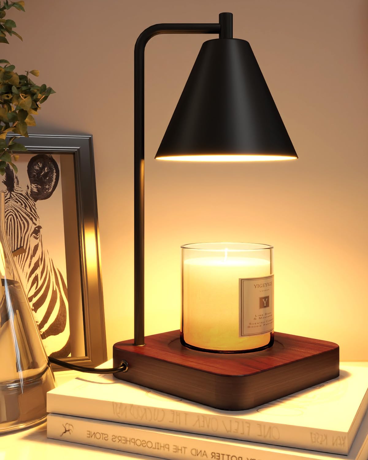 Aromatherapy Candle Warmer Lamp with Adjustable Brightness - Perfect for Home, Office, and Relaxation Spaces