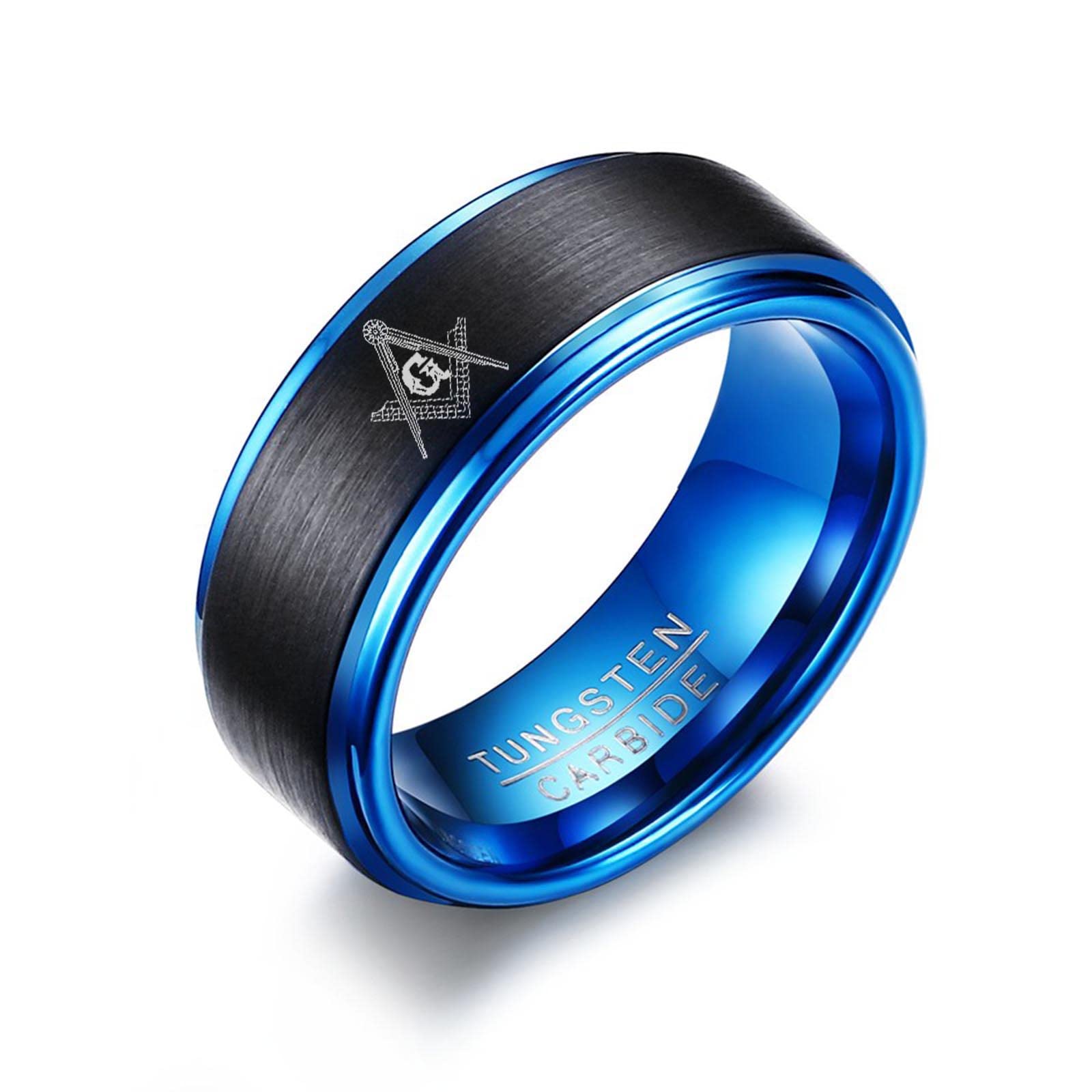 Custom Engraved Men's Tungsten Carbide Wedding Band - Durable Engagement & Anniversary Ring for Him - Perfect Jewelry Gift for Husband, Boyfriend - Ideal for Proposals, Vows & Special Occasions