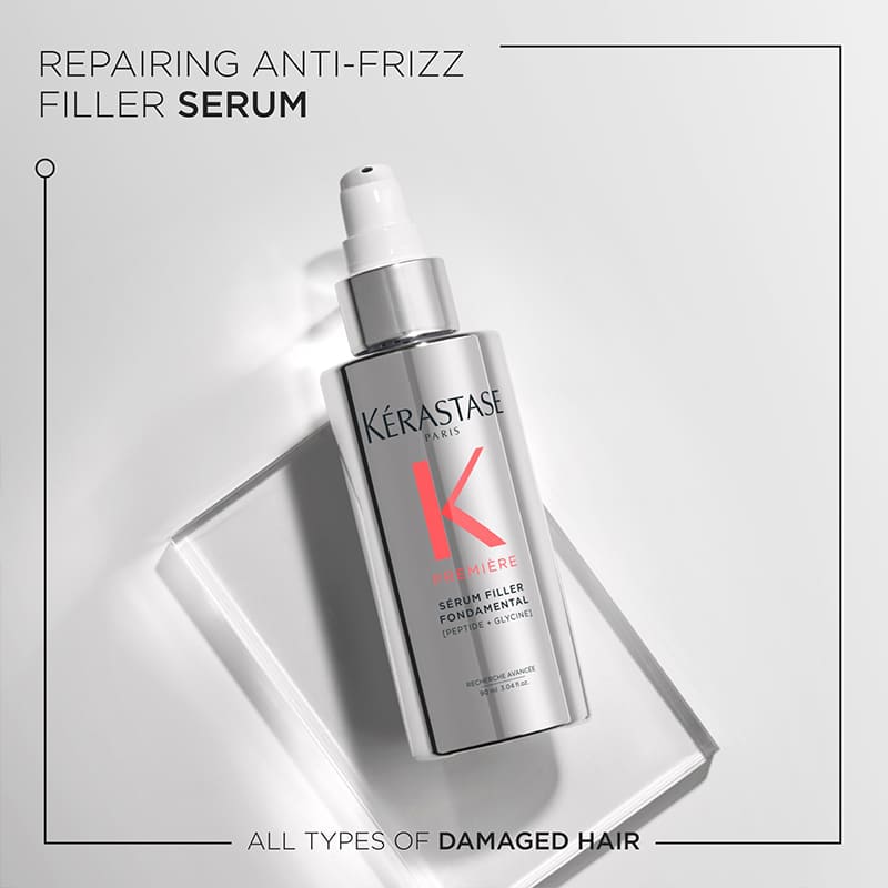 Kerastase Premiere Anti-Frizz Filler Heat Protecting Hair Serum - Smooth & Shine for Frizzy Hair - Perfect for Styling & Daily Hair Care