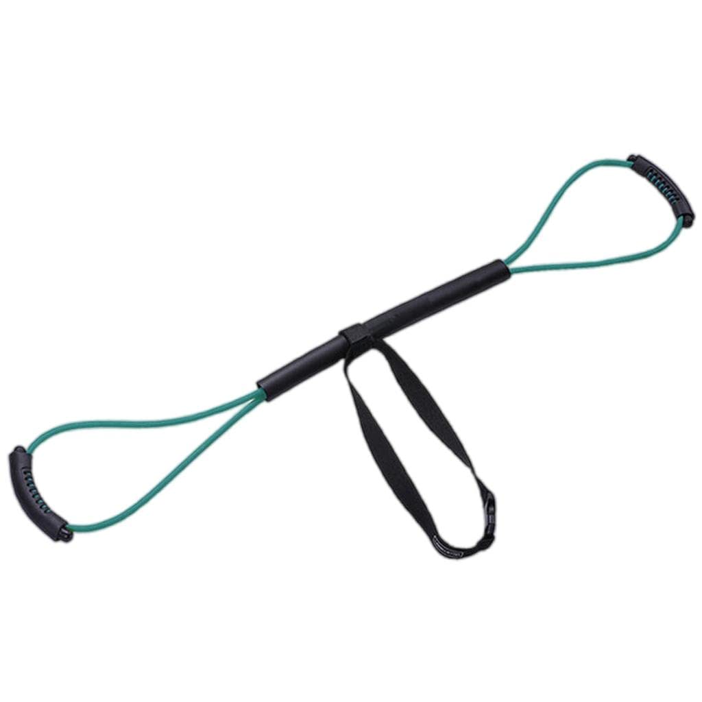 Yotijay 30 lbs Resistance Bands for Boxing, Strength Training, Muay Thai & Karate - Speed & Agility Workout Strap for Home Gym, Indoor Exercise & Fitness Training (Green)