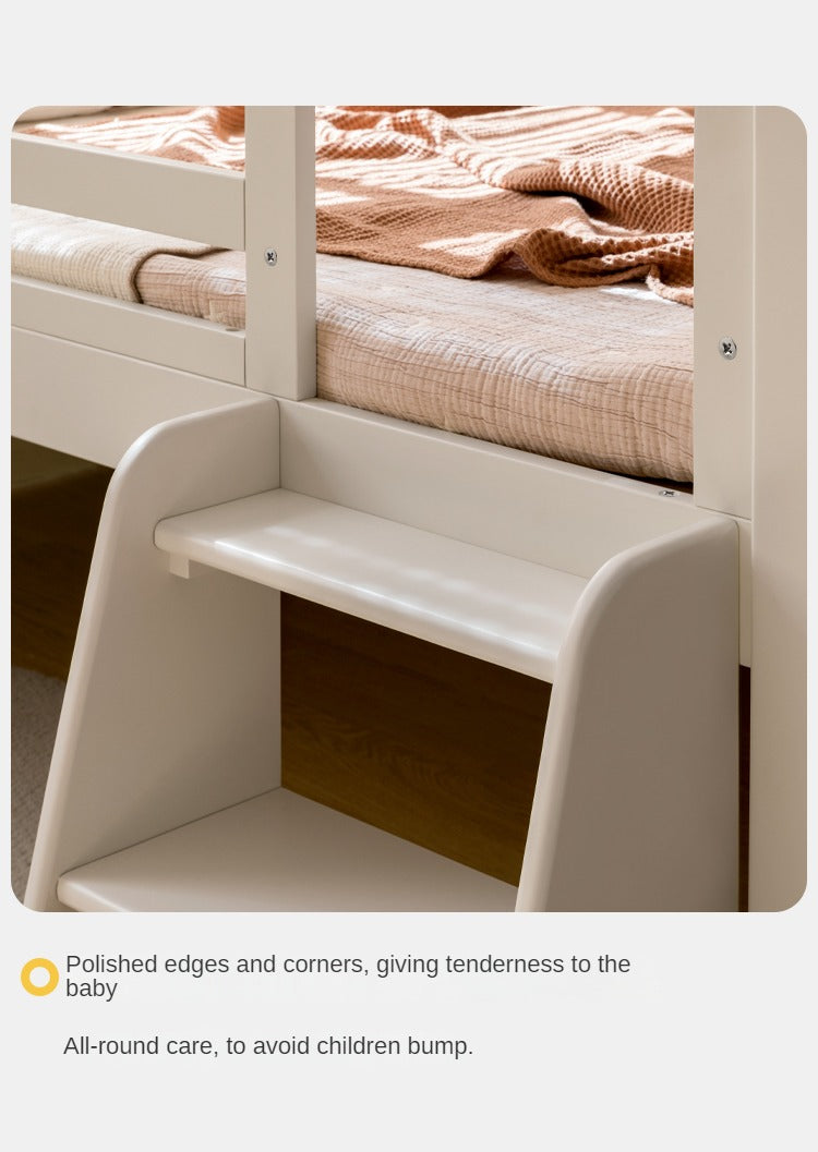 Solid Oak Wood Single Bed with Guardrail - Sturdy & Safe for Kids, Teens & Adults - Perfect for Bedrooms, Dorm Rooms & Guest Rooms