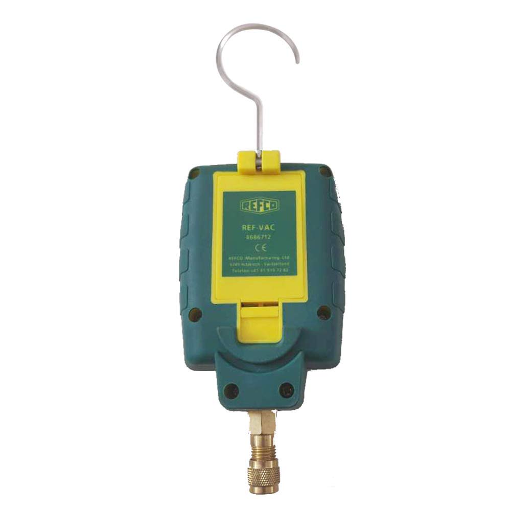 Refco REF-VAC Digital Vacuum Gauge 0-18000 Microns - Precision HVAC, Biotech, Food Freeze Drying, Vacuum Furnace & Refrigerant Testing Tool | Ideal for Laboratory, Industrial & Scientific Applications