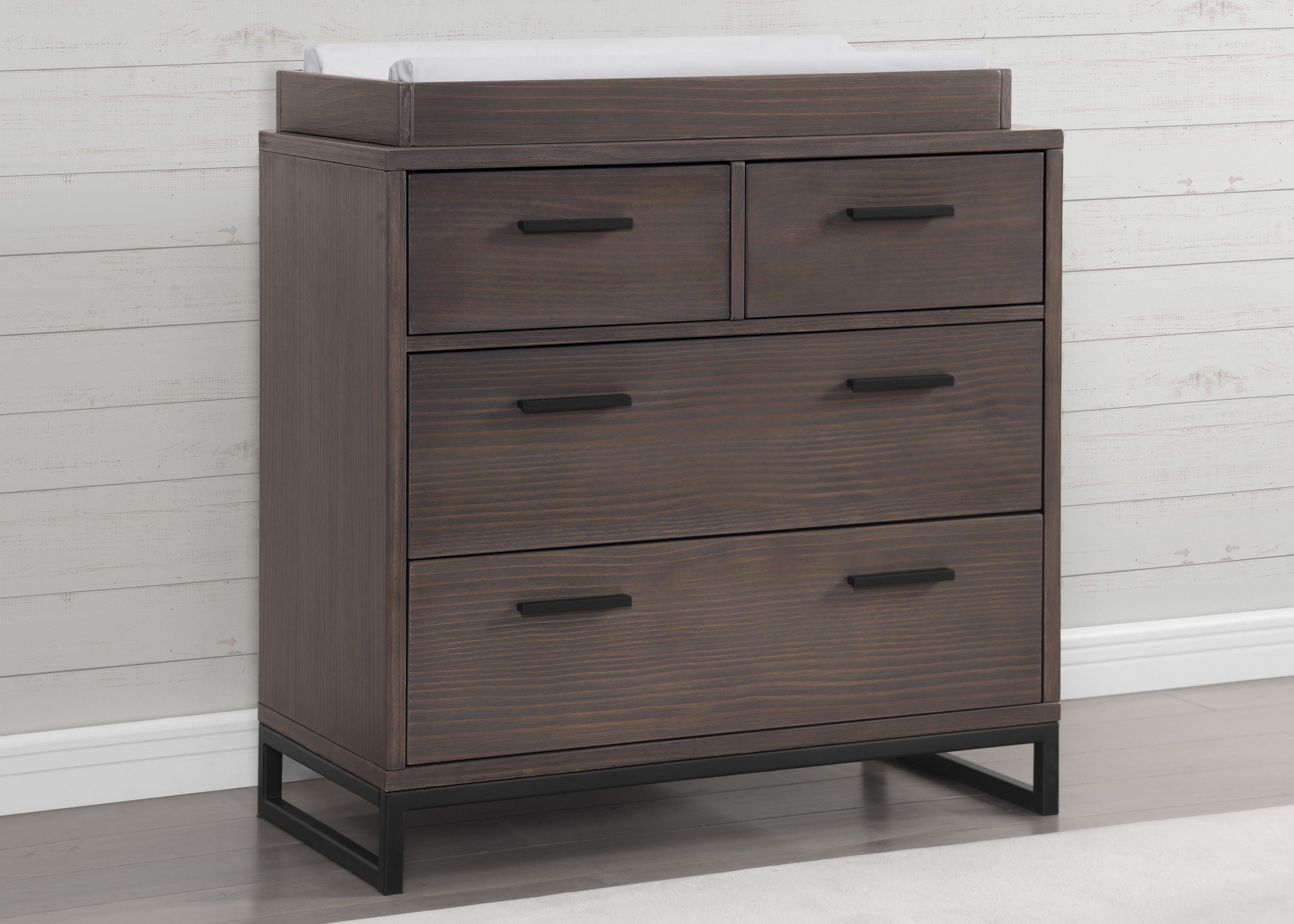 Foundry 4 Drawer Dresser with Changing Top - Nursery Storage Solution for Baby Clothes & Essentials | Perfect for Newborns & Toddlers