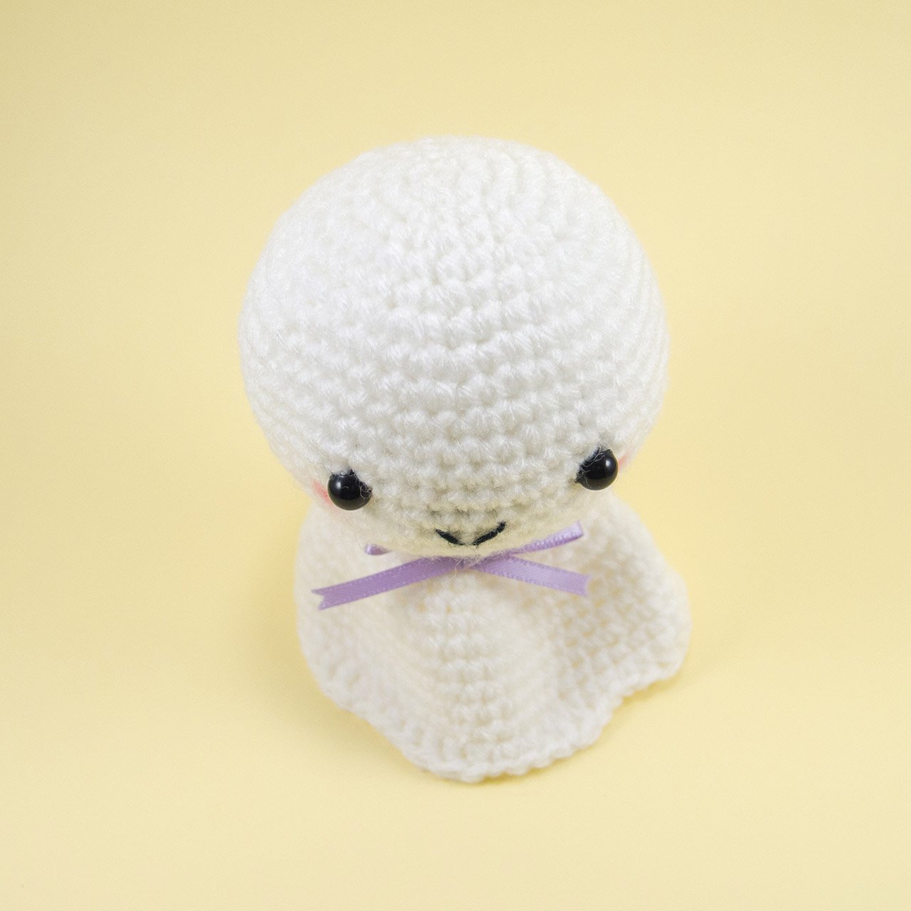 Handmade Crochet Amigurumi Doll - Japanese Teru Teru Bozu Sunshine Charm | Cute Home Decor, Nursery Gift & Lucky Charm for Good Weather