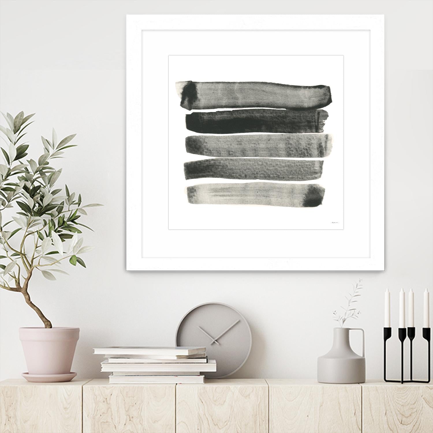 Abstract Line No. 67 - Modern Abstract Wall Art Painting for Home & Office Decor | Perfect for Living Room, Bedroom, or Workspace