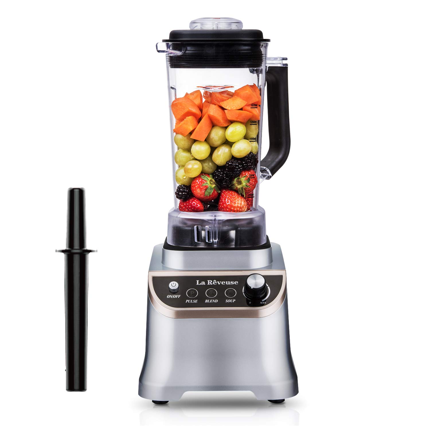 La Reveuse 1200W High-Speed Blender with 51oz BPA-Free Jar - Professional Countertop Blender for Smoothies, Protein Shakes, Frozen Drinks & Ice Crushing - Perfect for Home Kitchen & Healthy Lifestyle