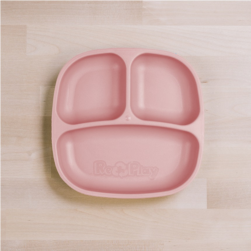 RePlay Divided Plate - BPA-Free Toddler Feeding Dish with Sections for Kids - Perfect for Mealtime, Snacks, and Portion Control at Home or On-the-Go
