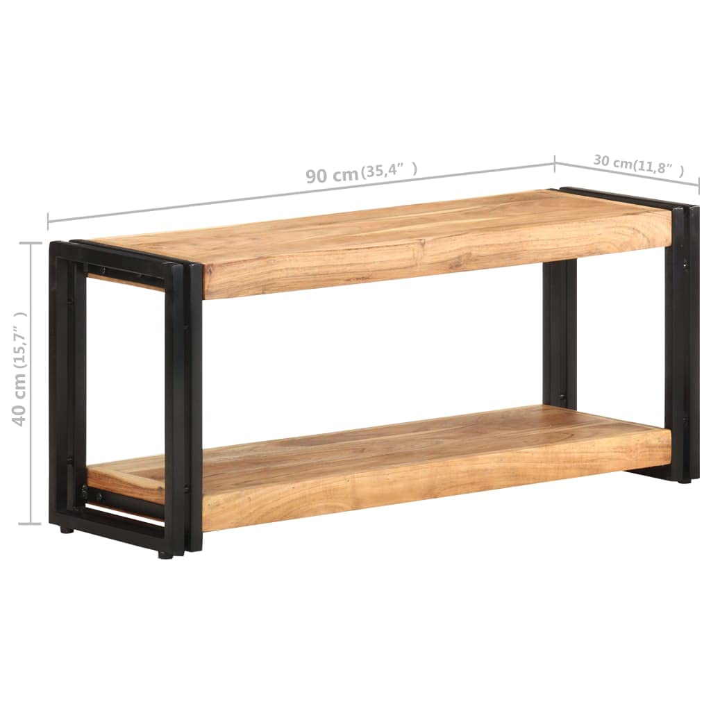Industrial TV Stand with Storage - 35.4