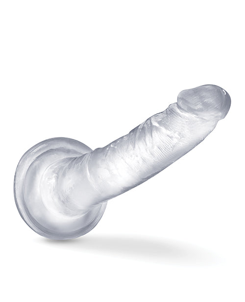 B Yours Plus Lust n' Thrust Realistic Dildo 7.5 Inch Clear - Lifelike Silicone Adult Toy for Solo Play & Couples Intimacy