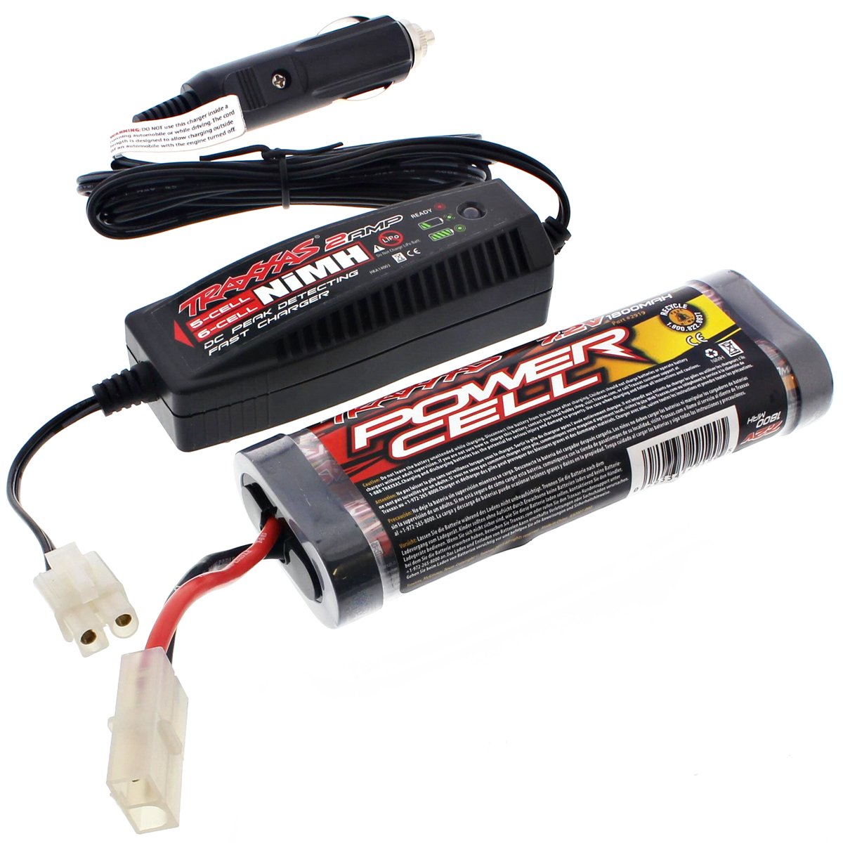 Traxxas Nitro Rustler 2.5 1/10 Scale 2WD RC Truck with 7.2V NiMH 1800mAh Battery & 2 Amp Fast Charger - High-Speed Off-Road Racing, Backyard Bashing, Hobby Grade Remote Control Car for Adults and Kids
