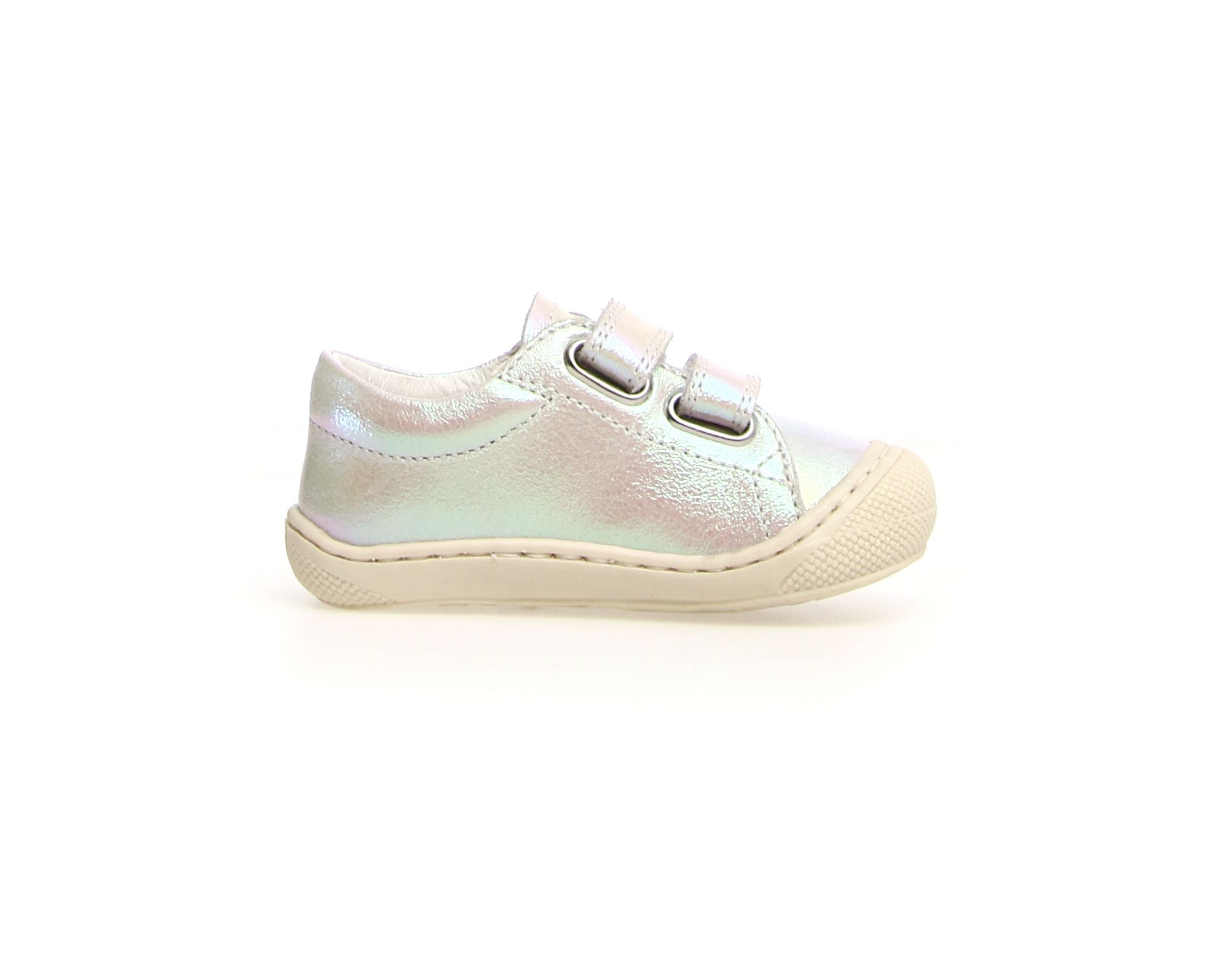 Naturino Cocoon Low VL Girls Casual Shoes - Lightweight & Comfortable Sneakers for Toddlers & Kids | Degrade White | Perfect for School, Play & Everyday Wear