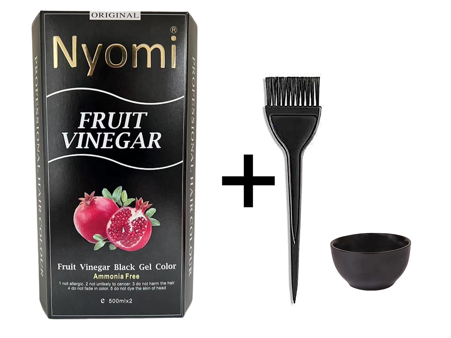 TREZA CARE Semi-Permanent Hair Dye with Natural Fruit Extracts - 500ml (Pack of 2) - Vibrant, Long-Lasting Color - Includes Free Brush & Bowl - Perfect for DIY Hair Coloring at Home or Salon Use