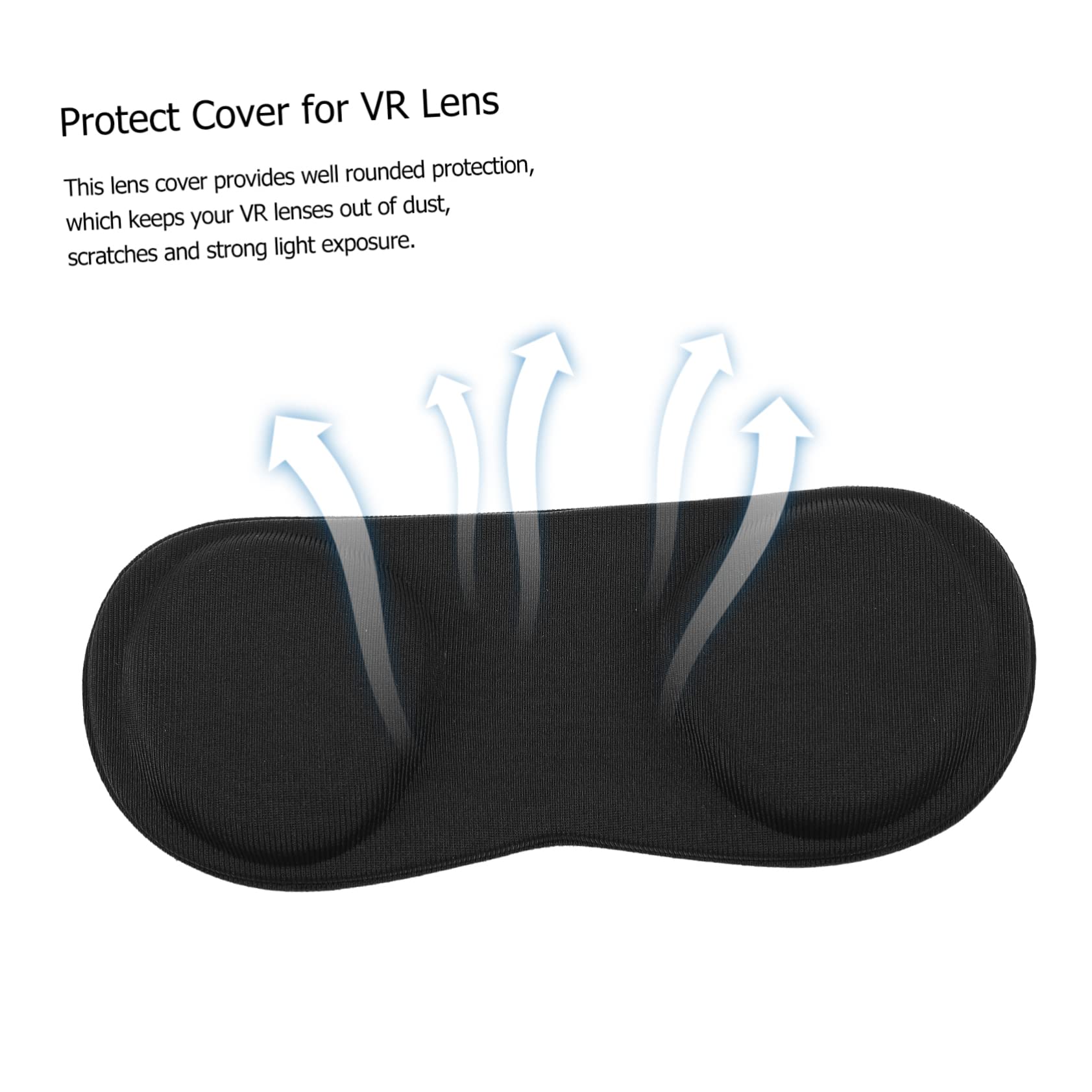 OSALADI VR Lens Cover - Anti-Scratch Black Protective Shield for VR Headsets | Easy to Install | Prevents Scratches & Damage | Perfect for Oculus Quest 2, Meta VR, and Virtual Reality Gaming