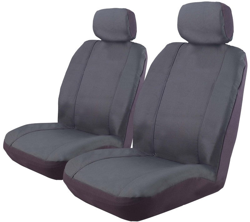 Holden Colorado RC & Isuzu D-Max 2008-2012 Airbag Safe Canvas Seat Covers - Front Pair | Durable, Custom Fit Car Seat Protection for Off-Road & Daily Driving