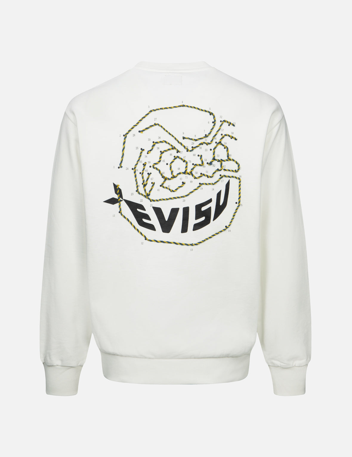 Dot to Dot Daruma & Logo Print Relax Fit Sweatshirt - Cozy Casual Pullover for Men & Women - Perfect for Loungewear, Streetwear & Everyday Comfort