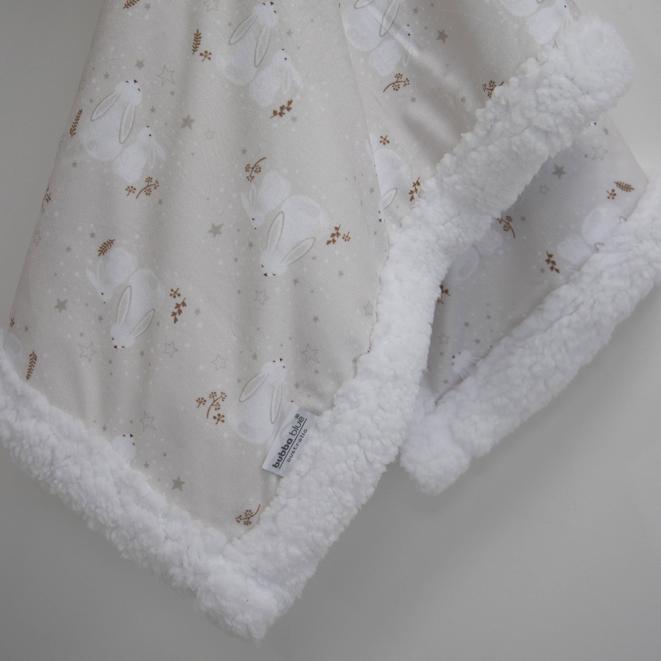 Bunny Dreams Reversible Fleece Cuddle Blanket - Soft Cozy Flannel Throw for Adults & Kids - Perfect for Bed, Sofa, and Travel
