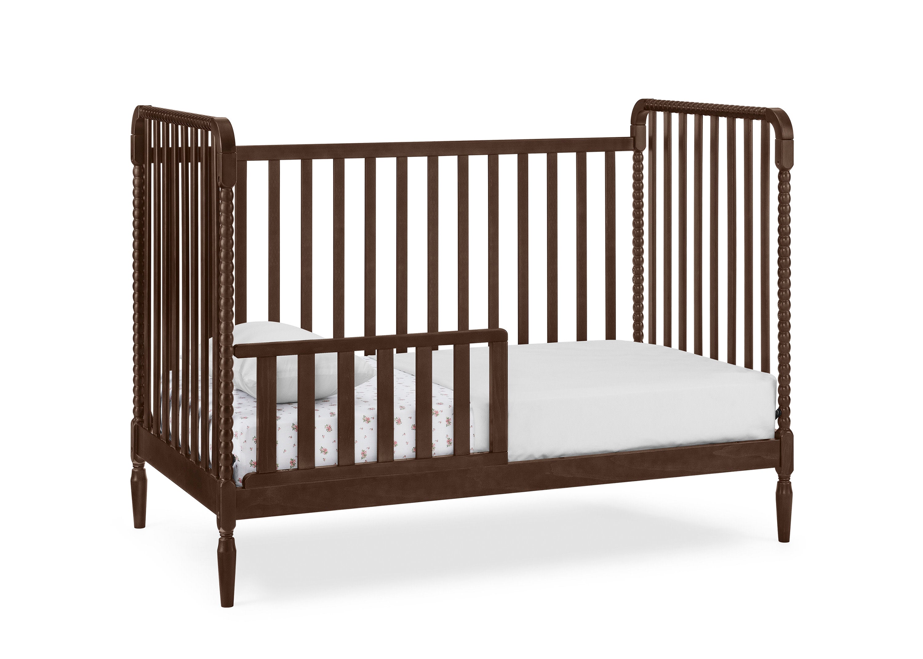 Lily 4-in-1 Convertible Baby Crib - White Nursery Furniture for Newborn to Toddler Bed | Perfect for Modern Nursery, Bedroom & Daycare
