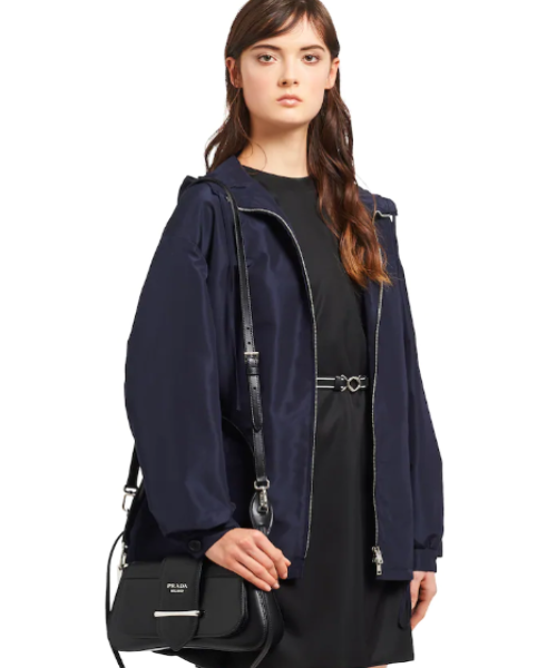 Prada Sidonie Leather Shoulder Bag for Women - Genuine Black Leather Designer Handbag - Luxury Crossbody Purse for Work, Travel & Evening Out