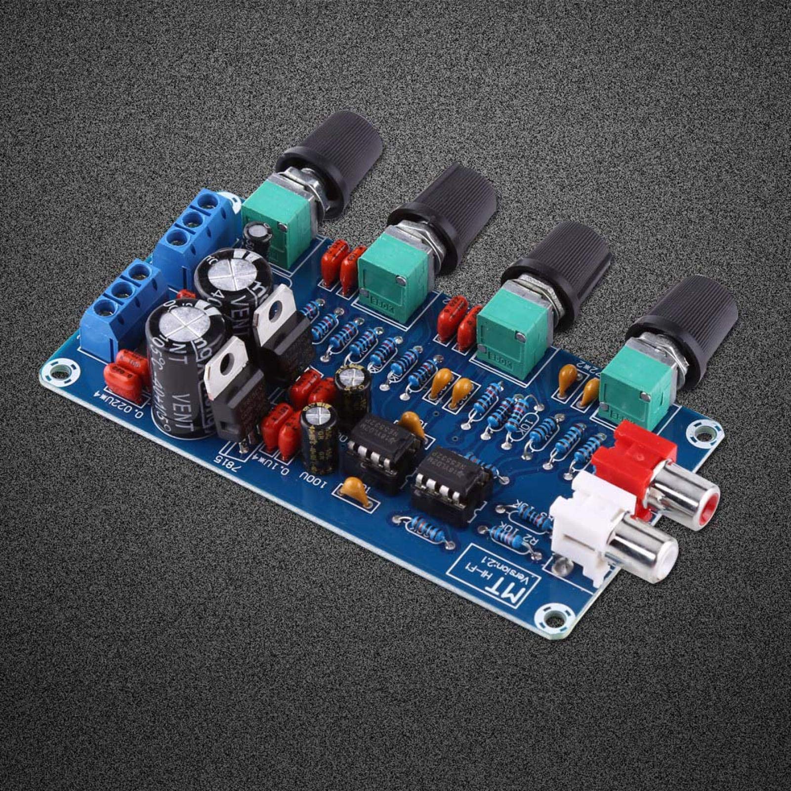 Jeanoko Preamplifier Module - HIFI Tone Volume Control Board with OP-AMP NE5532 Chip for Audio Systems | Perfect for Car Speakers, Home Theater & PC Sound Setup | DIY Audio Enhancement for Clearer Bass & Treble
