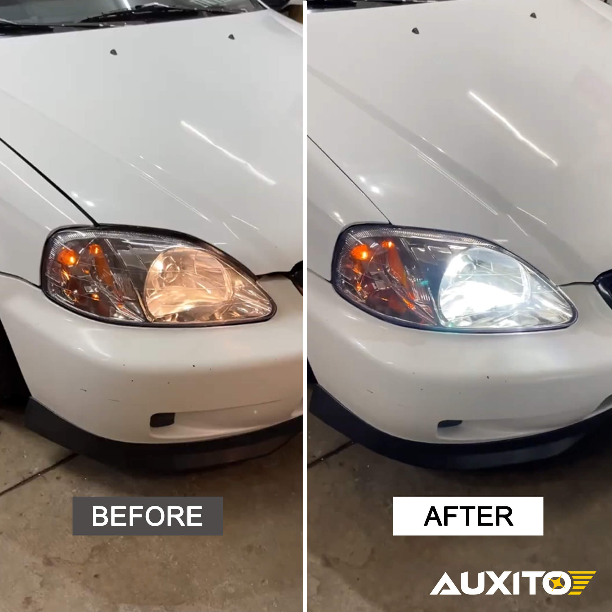 2004-2013 Honda Civic Headlight Bulb - Low Beam Replacement - H11 Halogen Bulb - Bright White Light - Perfect for Night Driving and Foggy Conditions
