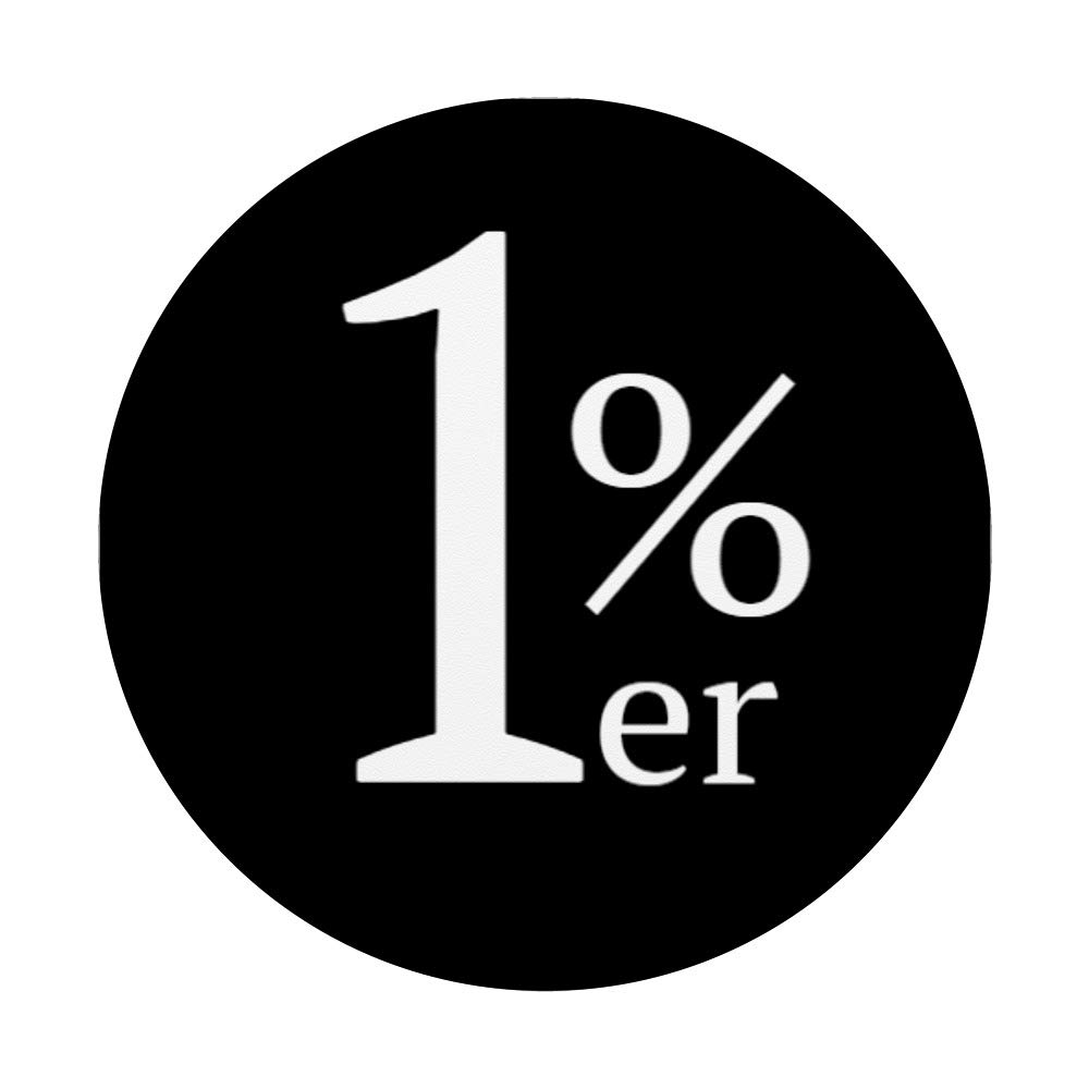 1% 1%er Motorcycle Quote Biker Gang Gift - PopSockets Grip & Stand for Phones & Tablets - Perfect for Bikers, Motorcycle Enthusiasts & Rebel Lifestyle