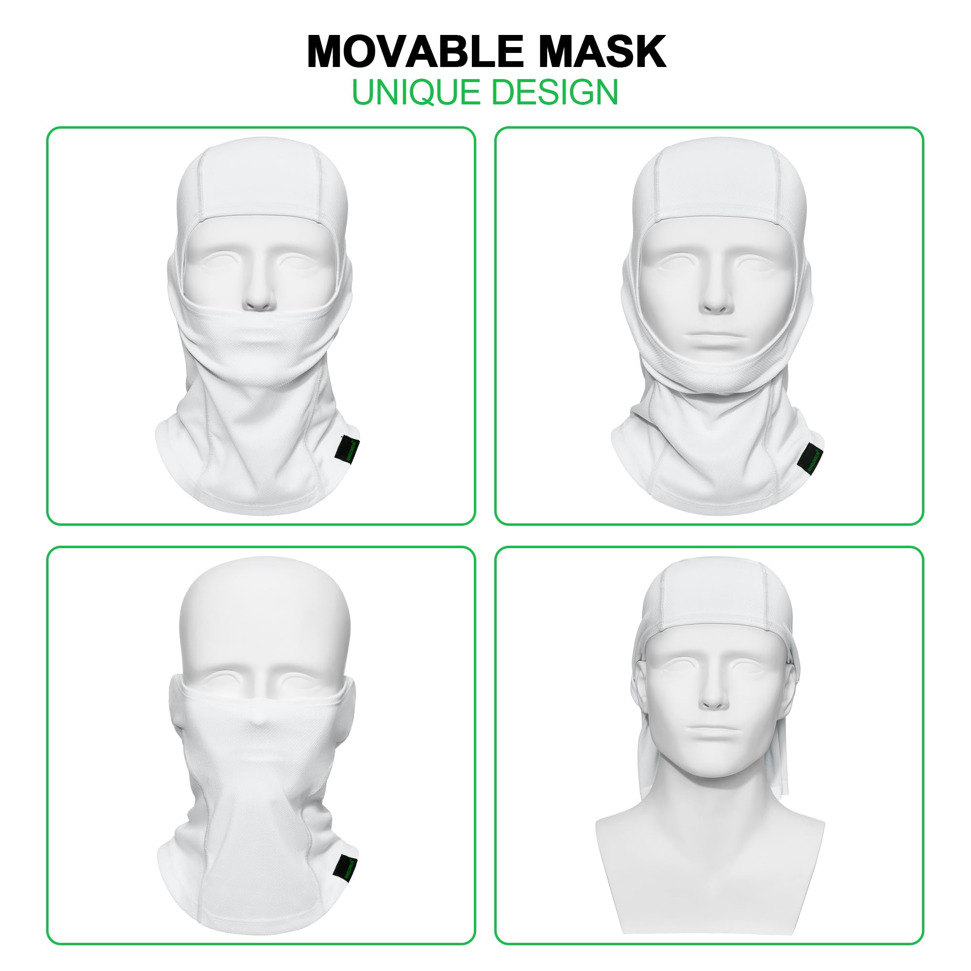 3-Pack Balaclava Ski Mask for Men & Women - Breathable Full Face Cover for Skiing, Snowboarding, Cycling & Outdoor Winter Sports - Cold Weather Gear for Running, Hiking & Motorcycle Riding