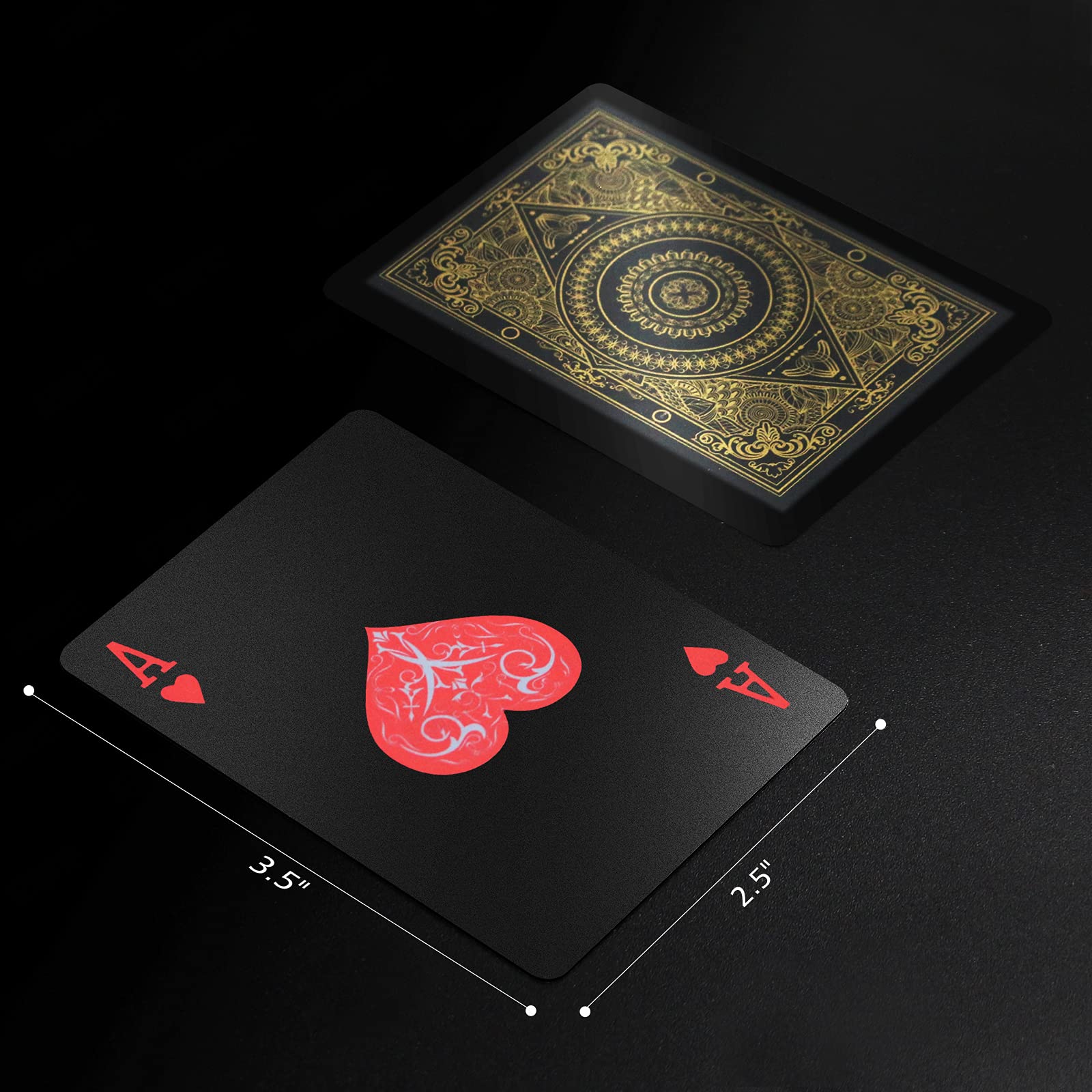 INTEGEAR 2 Decks Plastic Playing Cards - Waterproof, Durable Premium Poker Cards for Adults | Casino Night, Poker Parties, Card Games & Magic Tricks