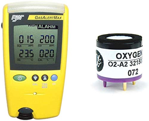 BW Tech Gas Alert Max Oxygen Sensor Replacement - High Accuracy & Durable Gas Detector Part for Industrial Safety & Confined Space Monitoring