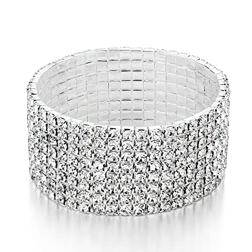 8 Row Silver Medium Size